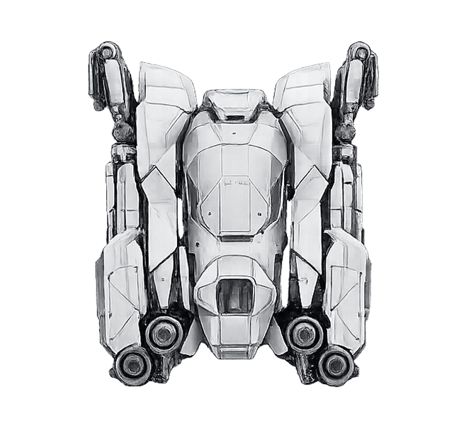 Rear view of the jetpack